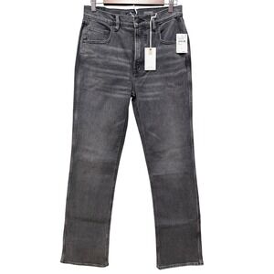 Good American Good Standard Bootcut Jeans Black High Rise NWT 6/28 GCOWB175BS